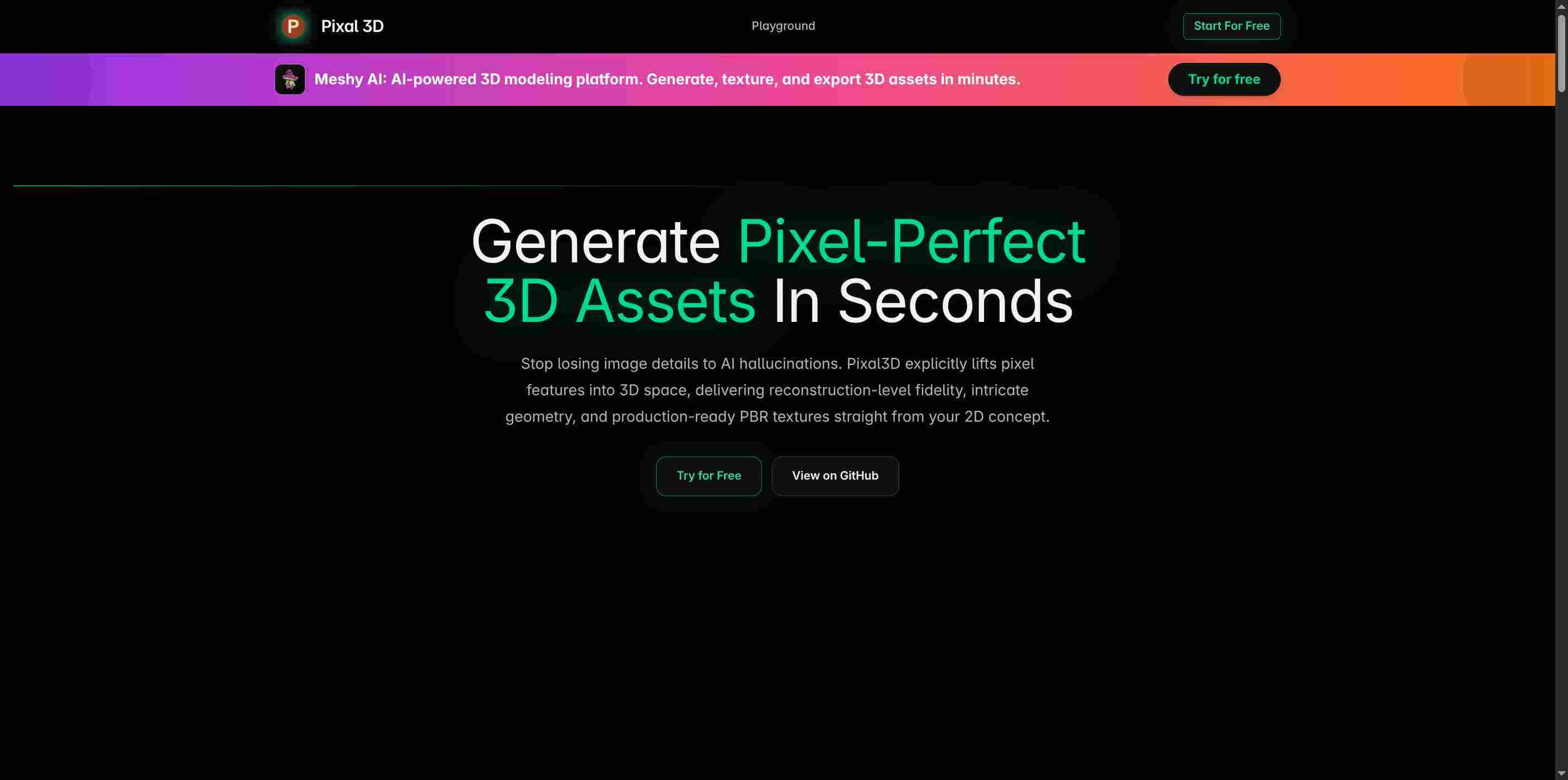 Generate 3D assets from any 2D image with Pixal3D — example output