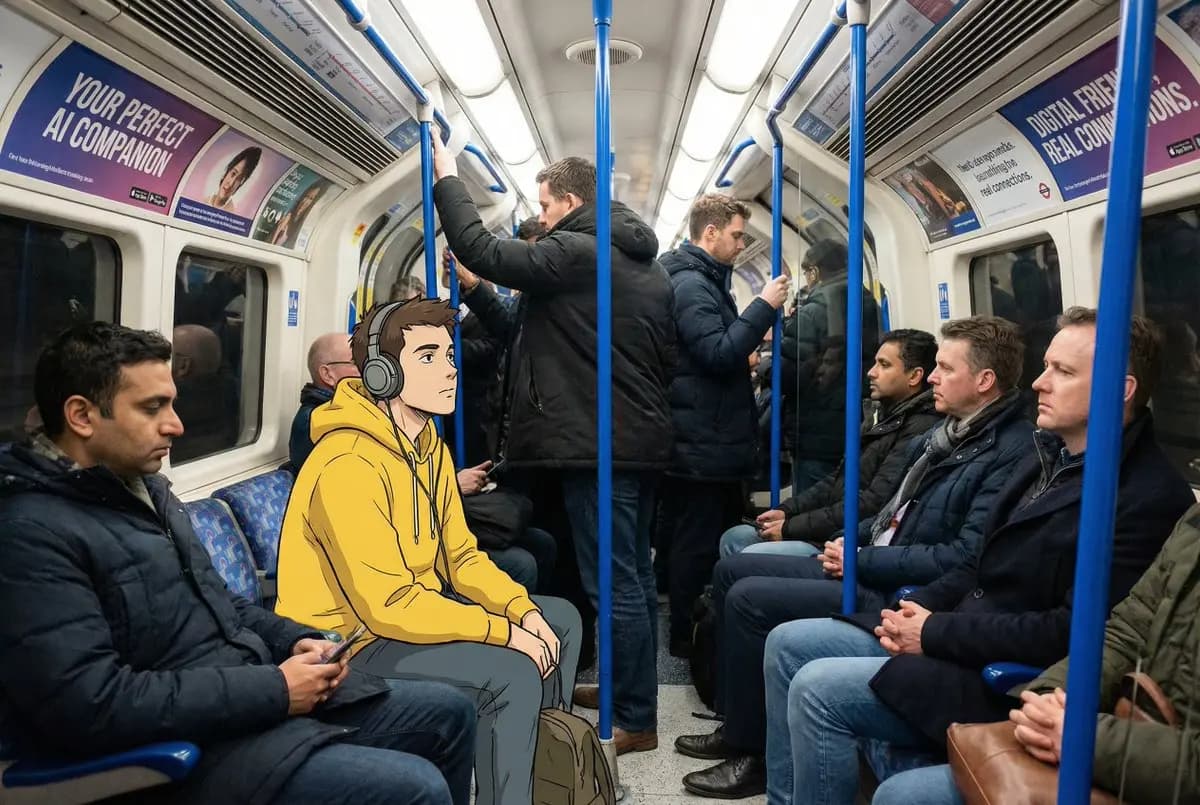 Anime Meets Reality on the Tube — example output