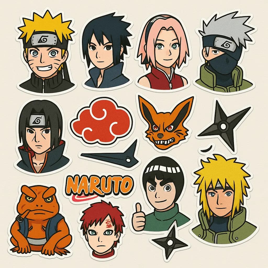 Anime Sticker Collection — example output