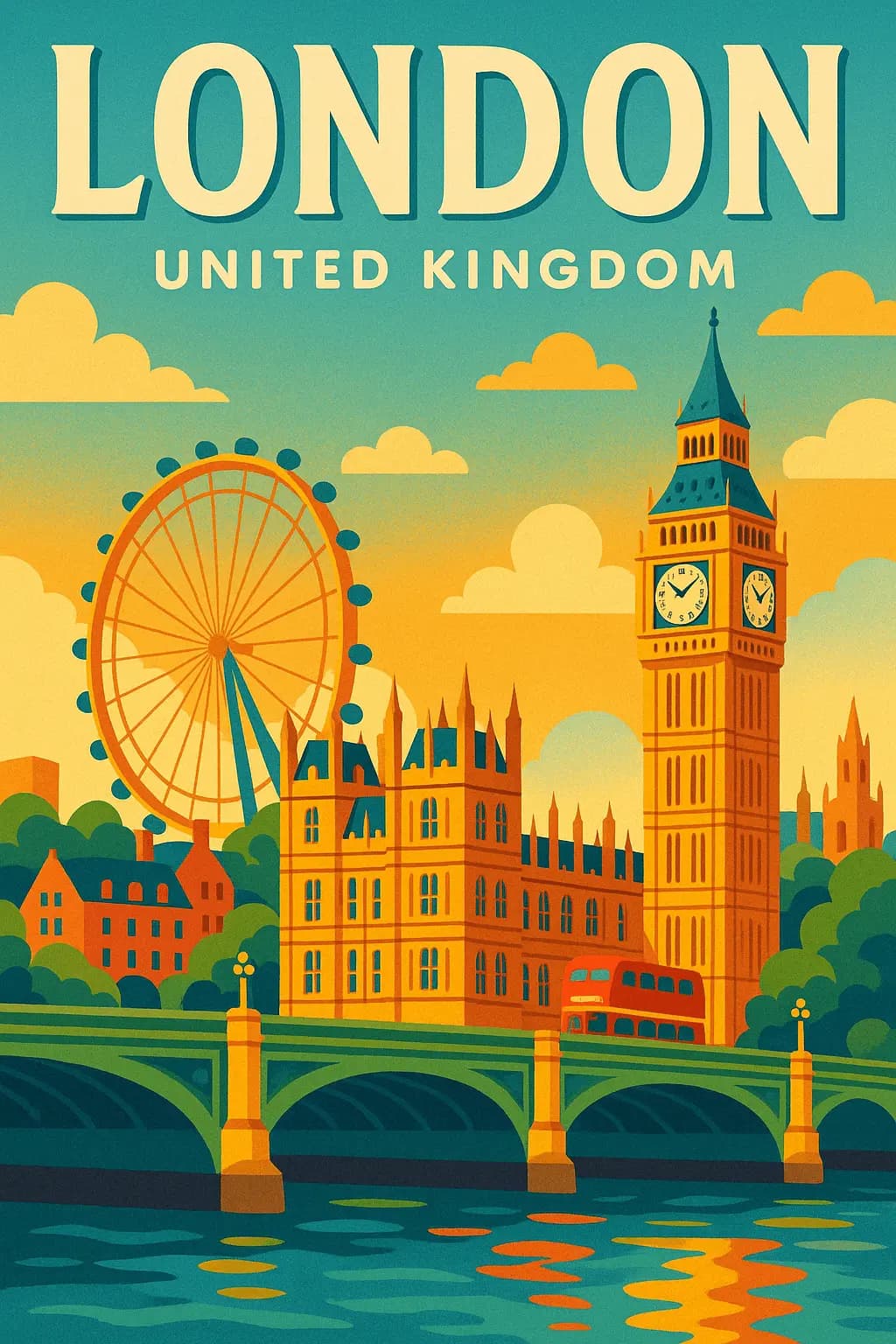 Colorful Vector Art Poster — example output