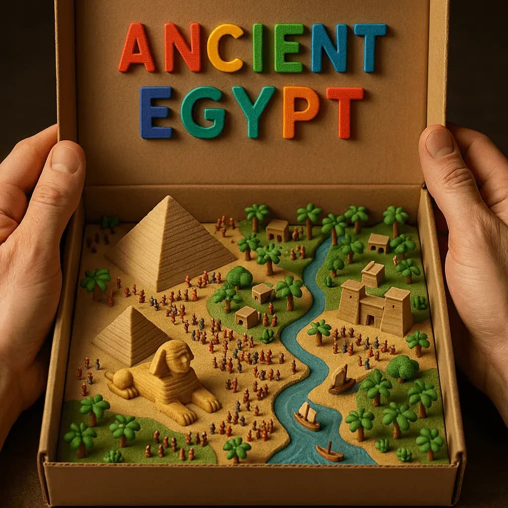 Country Diorama in a Toy Box — example output