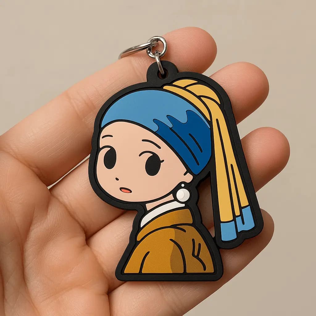 Cute Chibi Keychain — example output