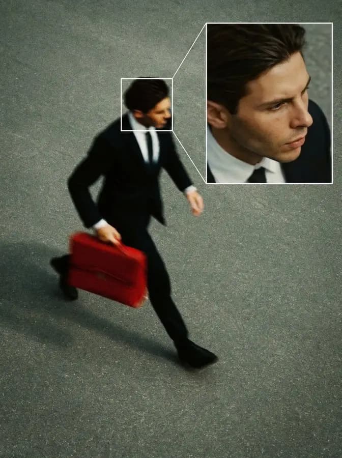 Face Detection CCTV Simulation — example output