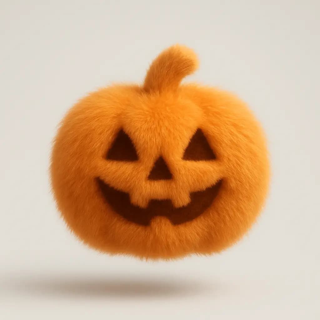 Fluffy Jack-o'-lantern — example output