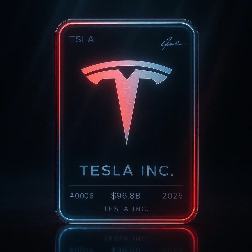 Futuristic Logo Trading Card — example output