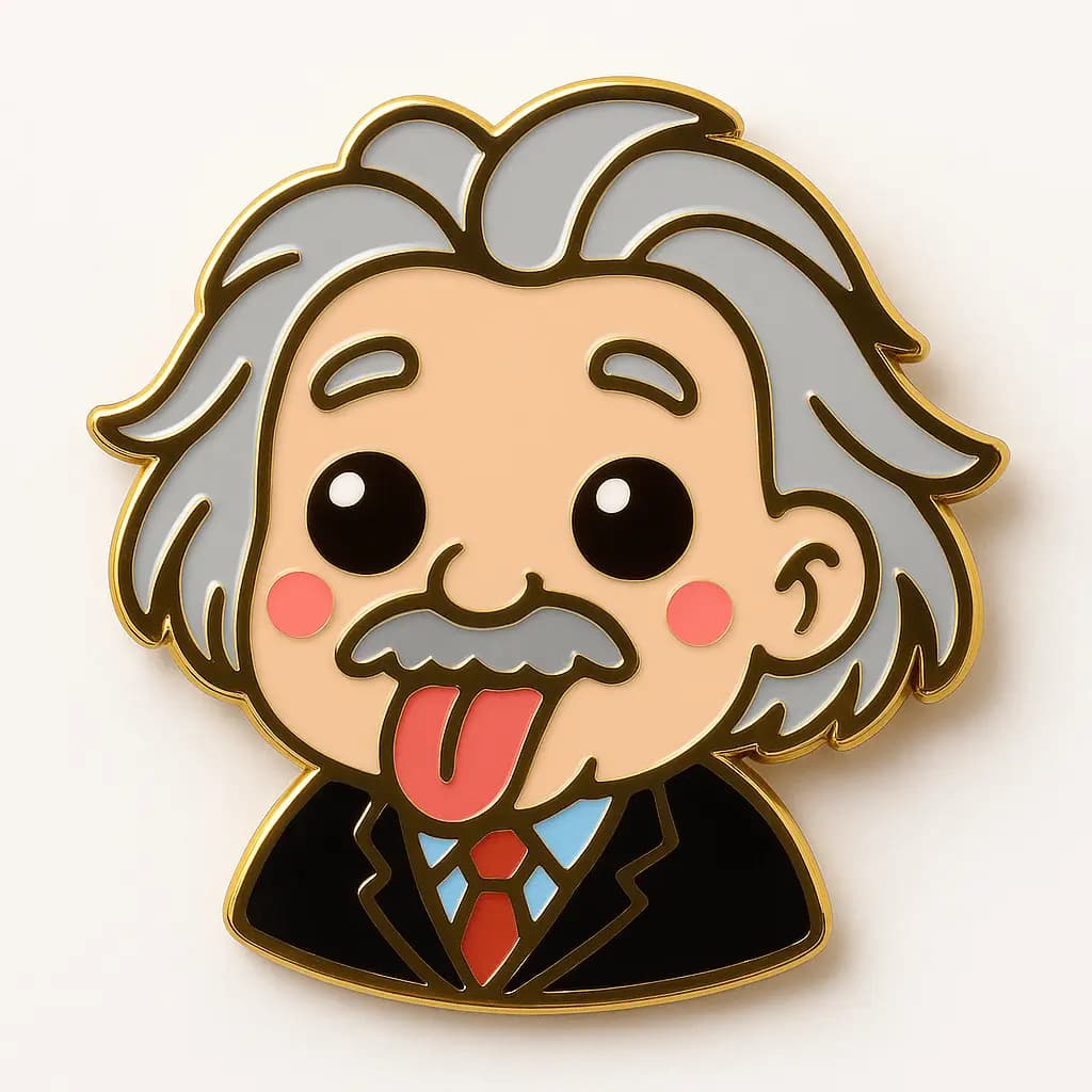 Kawaii Enamel Pin — example output