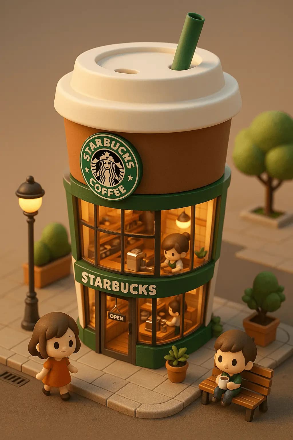 Miniature 3D Building — example output