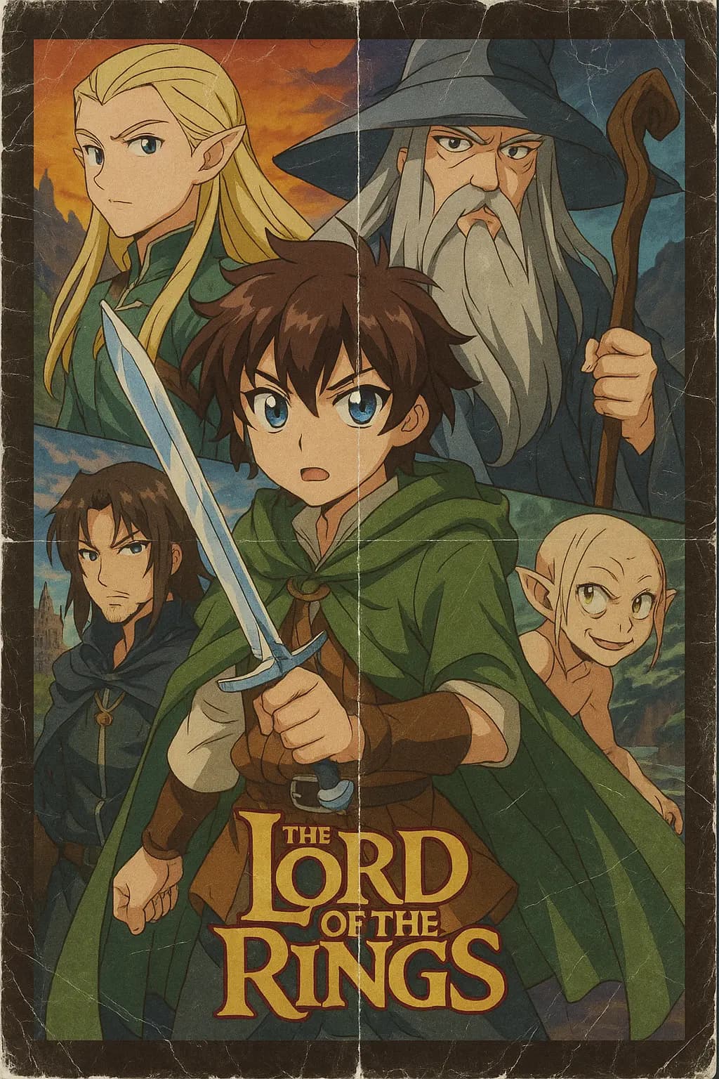 Nostalgic Anime Film Poster — example output