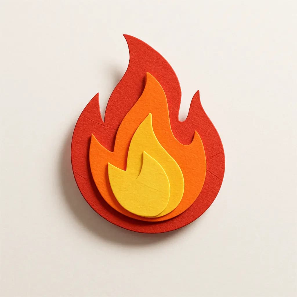 Paper Craft Style Emoji Icon — example output