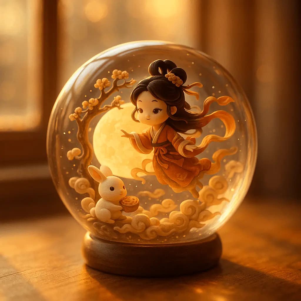 Story Scene in Crystal Ball — example output