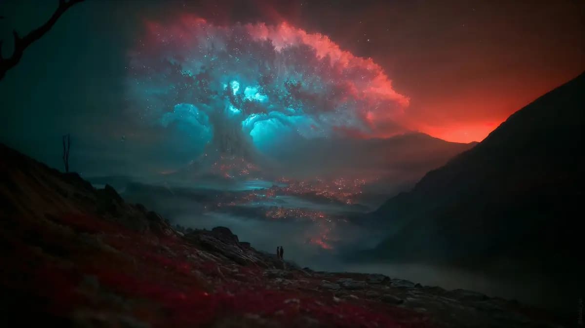 A Celestial Marvel: The Colossal Tree of Nebulae