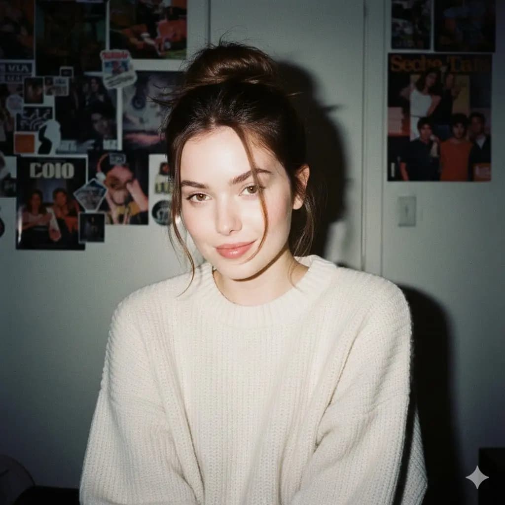 A Portrait of Nostalgia: 90s Charm Meets Modern Style