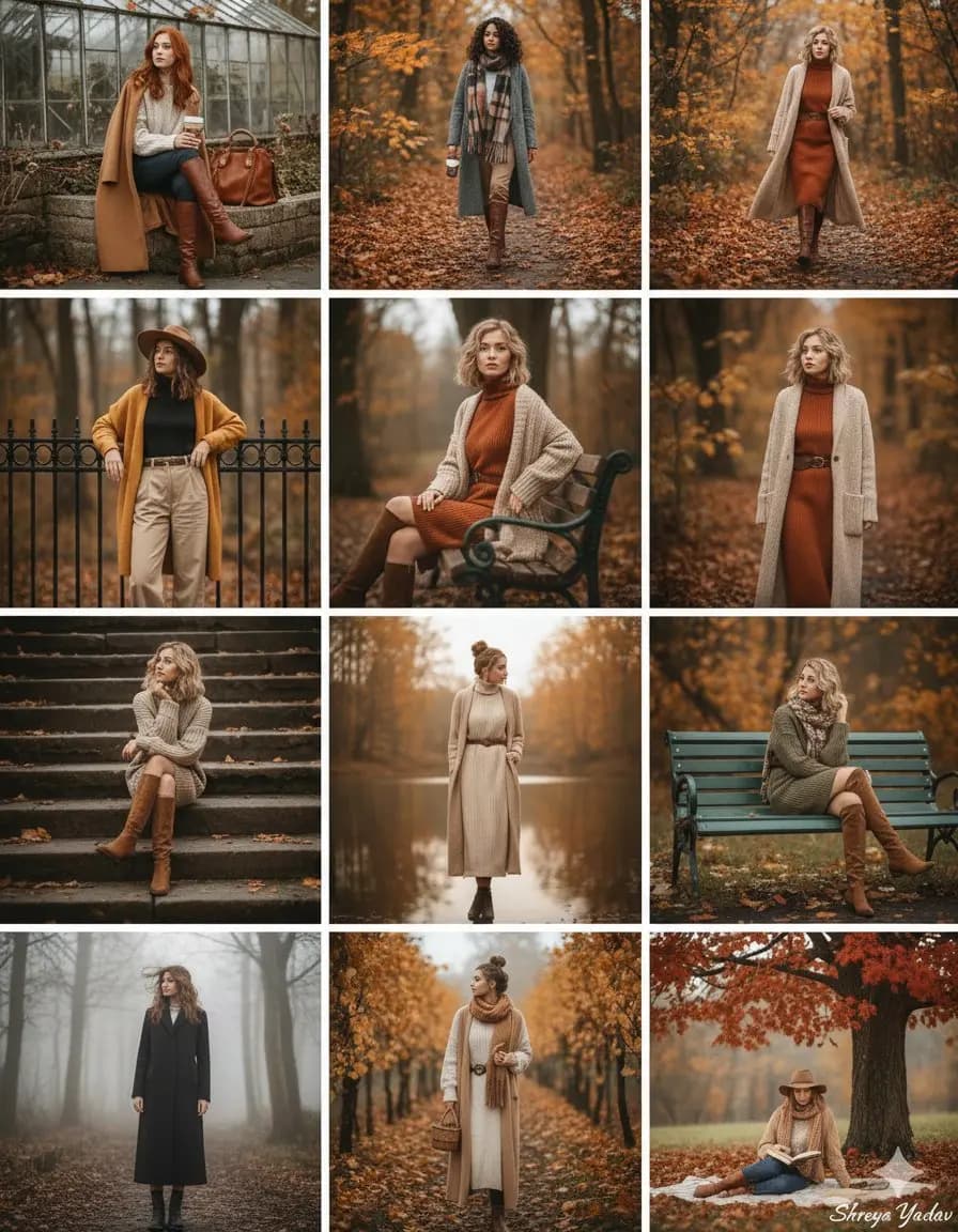 Autumn Vogue: A Cozy Collage of Style and Serenity