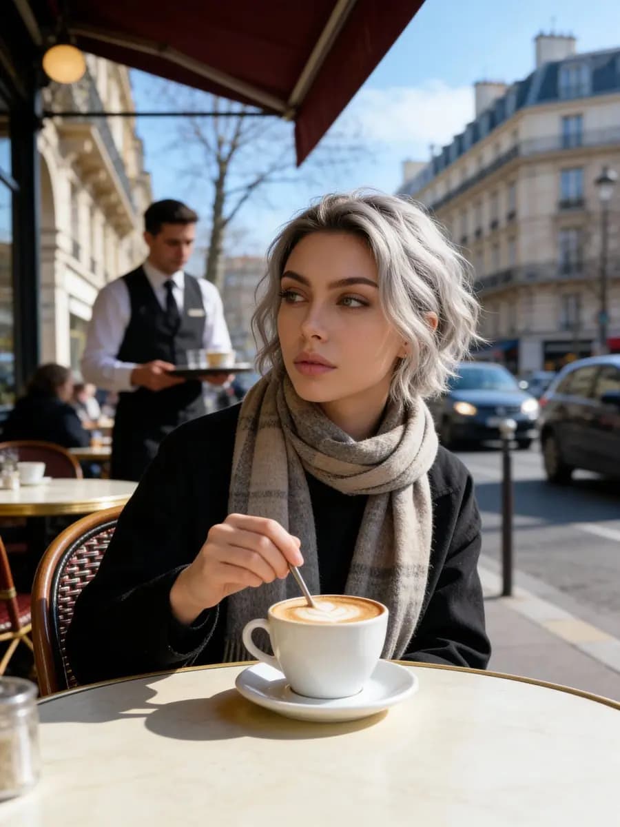 Café Vibes: Parisian Mornings Captured