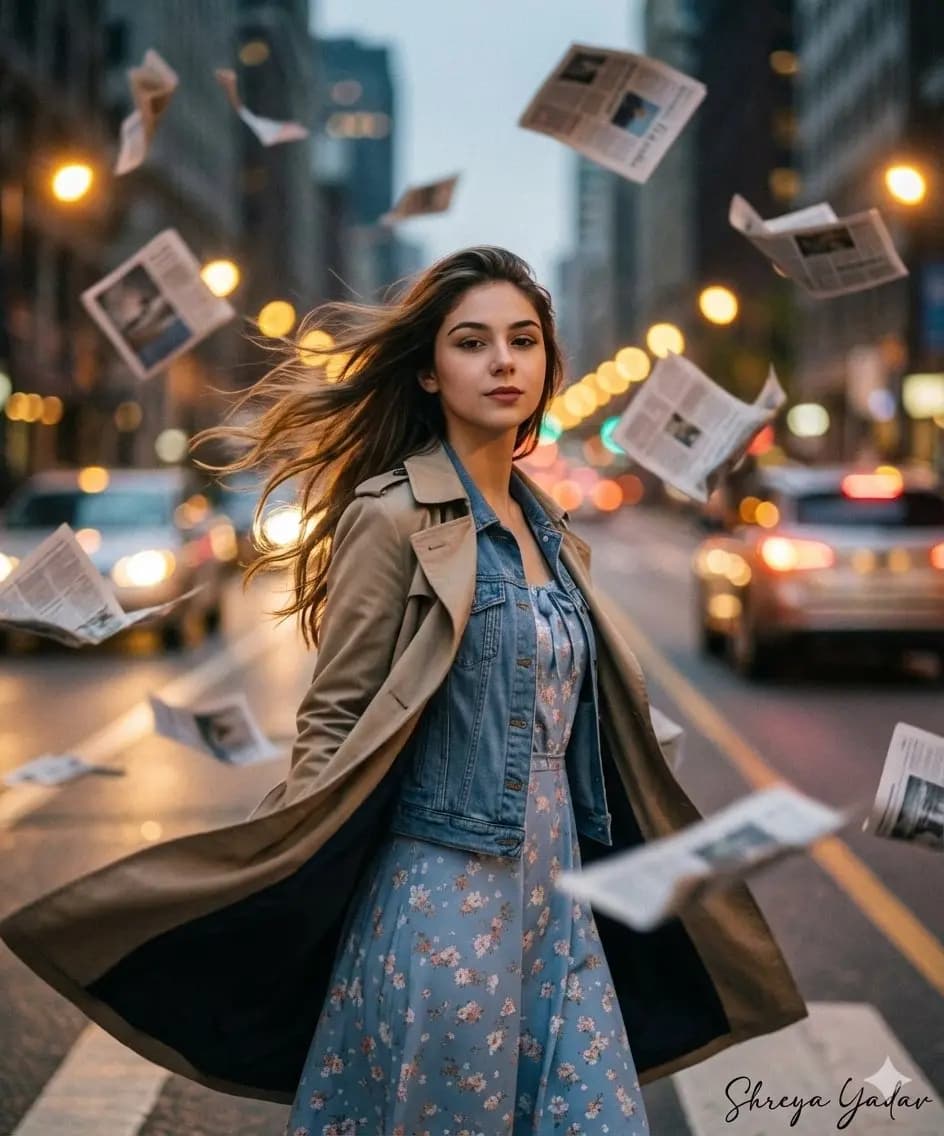 Chaos Meets Chic: A Stormy Fashion Statement