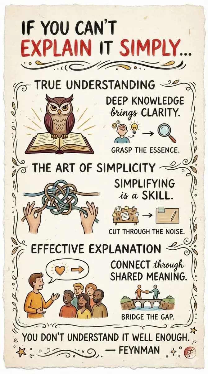 Crafting Wisdom: Feynman''s Simple Truths in Art
