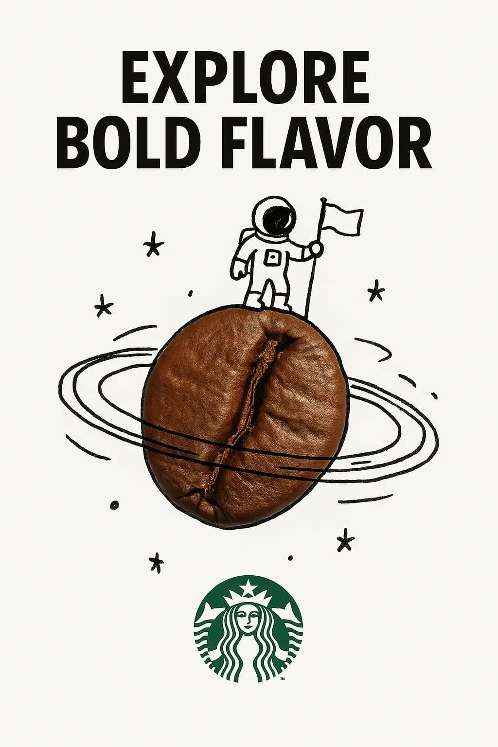 Creative Ad with Real Object and Hand-Drawn Doodle