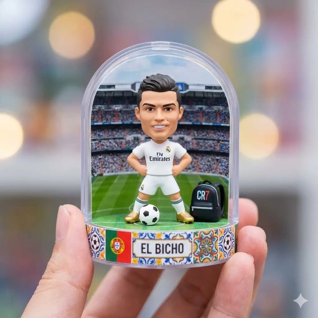 Cristiano Ronaldo Captured in Gashapon Glory!