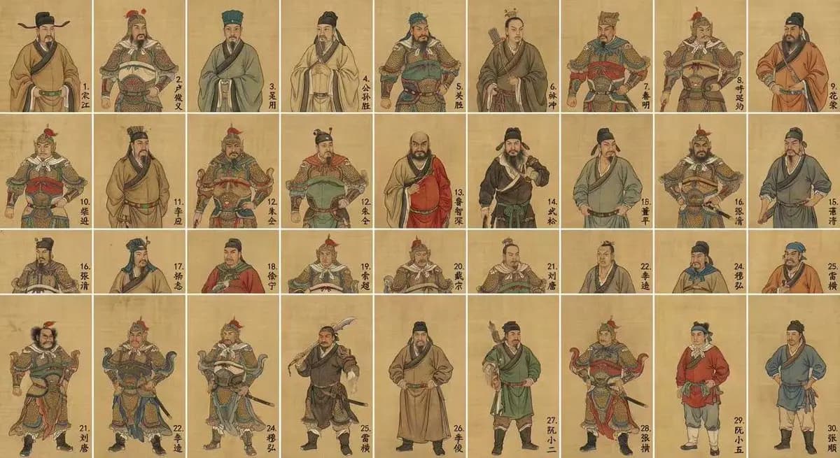 Cultural Tapestry: The Heroes of Water Margin in Intricate Detail