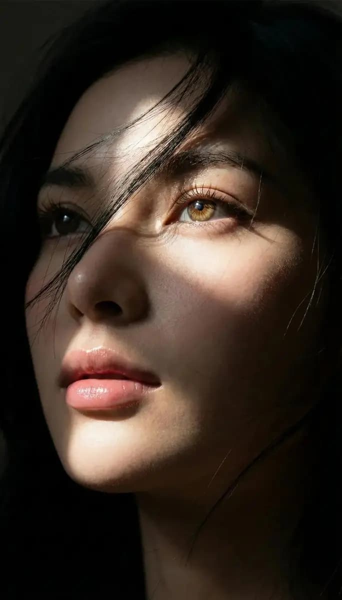 Gaze of Mystery: A Portrait of Intrigue