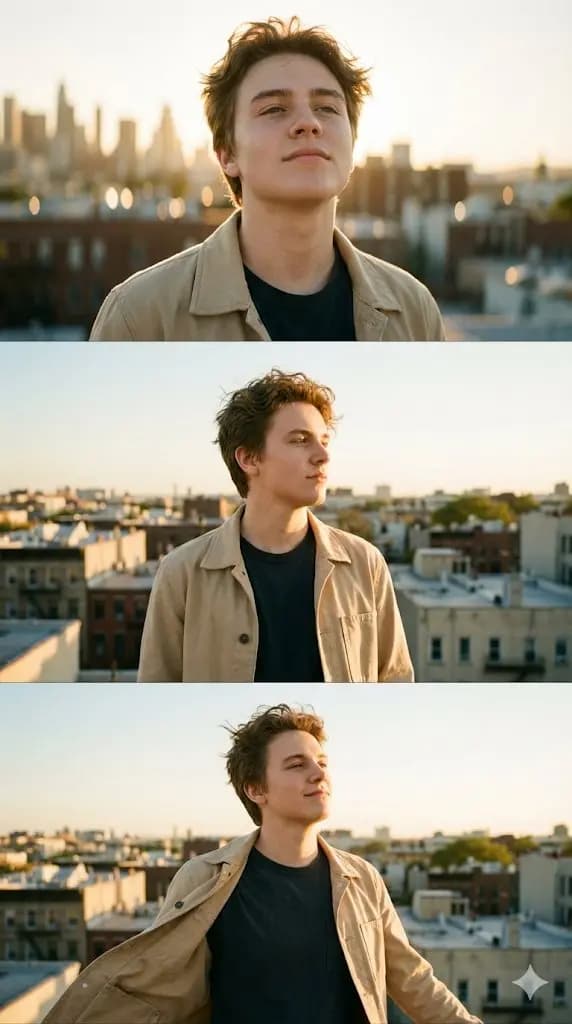 Golden Hour Glam: A Cinematic Rooftop Moment