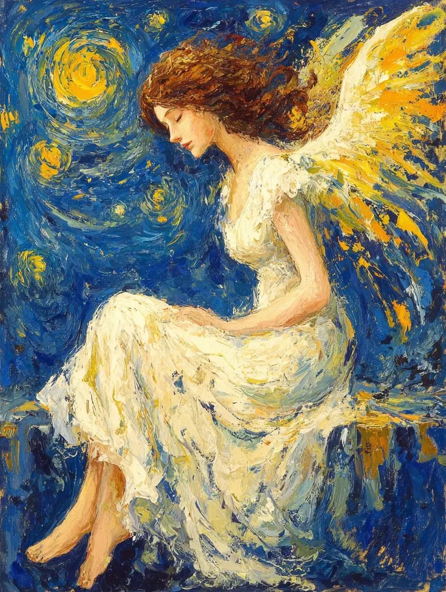 Heavenly Dreams Under a Starry Canvas