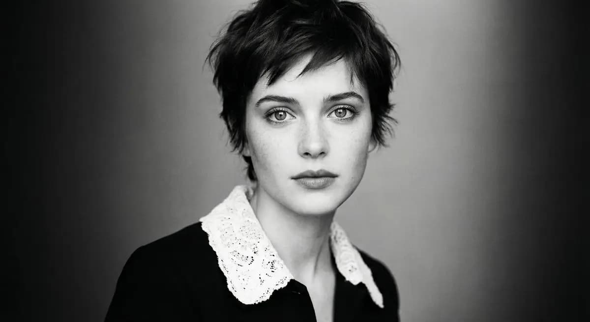 Monochrome Elegance: The Power of a Gaze