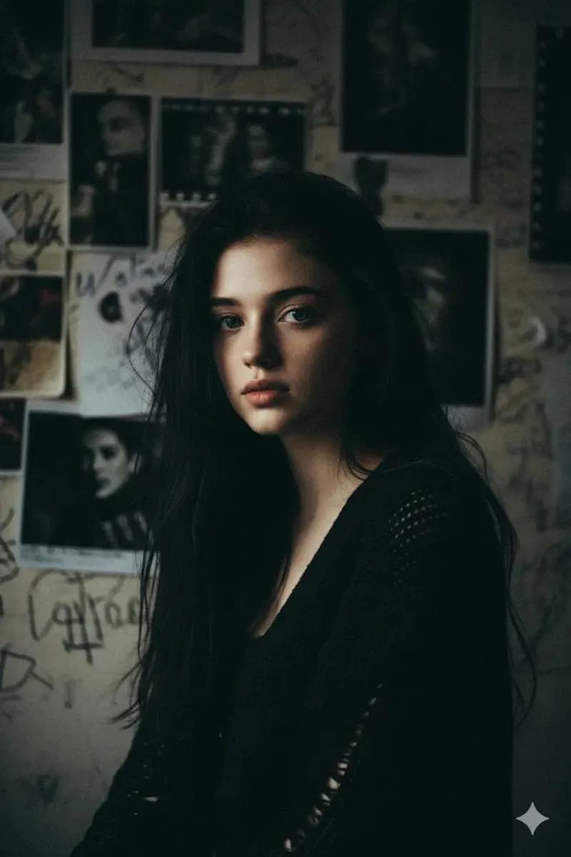 Shadows and Silhouettes: A Gritty Portrait in Dim Light