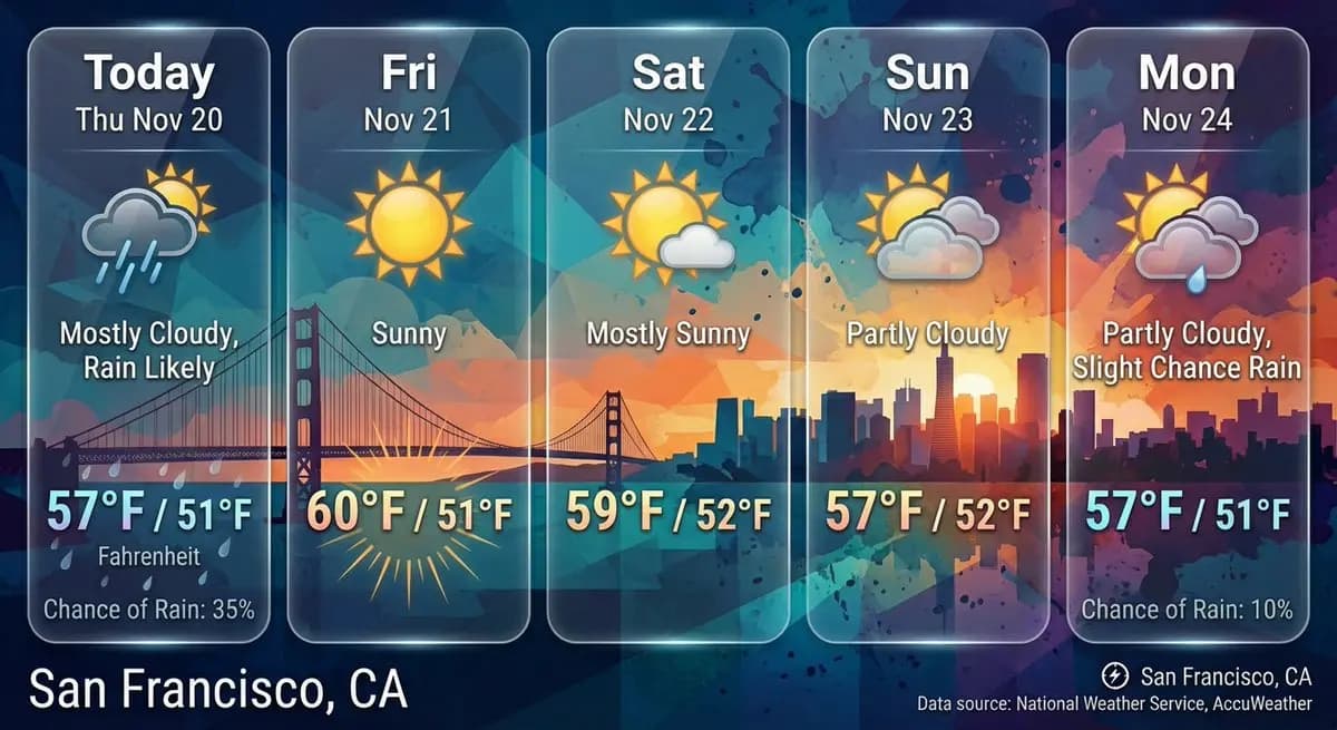 Sunny Days Ahead: San Francisco''s 5-Day Weather Unveiled!