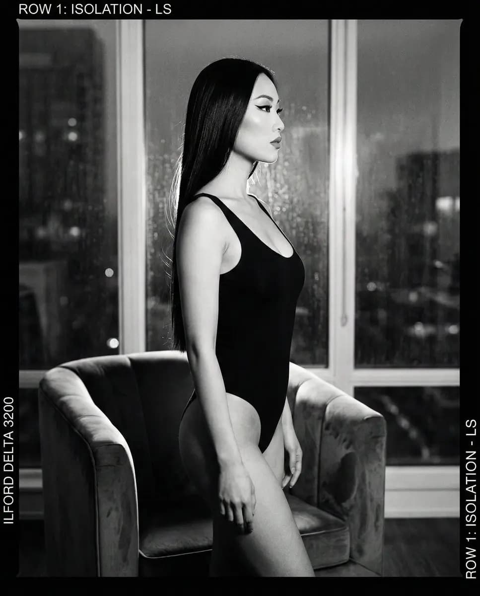 Unveiling Noir Elegance in a Rain-Kissed Cityscape