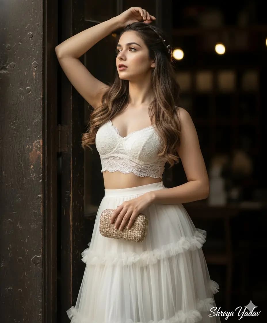 Where Light Meets Elegance: A Portrait of Thoughtful Beauty